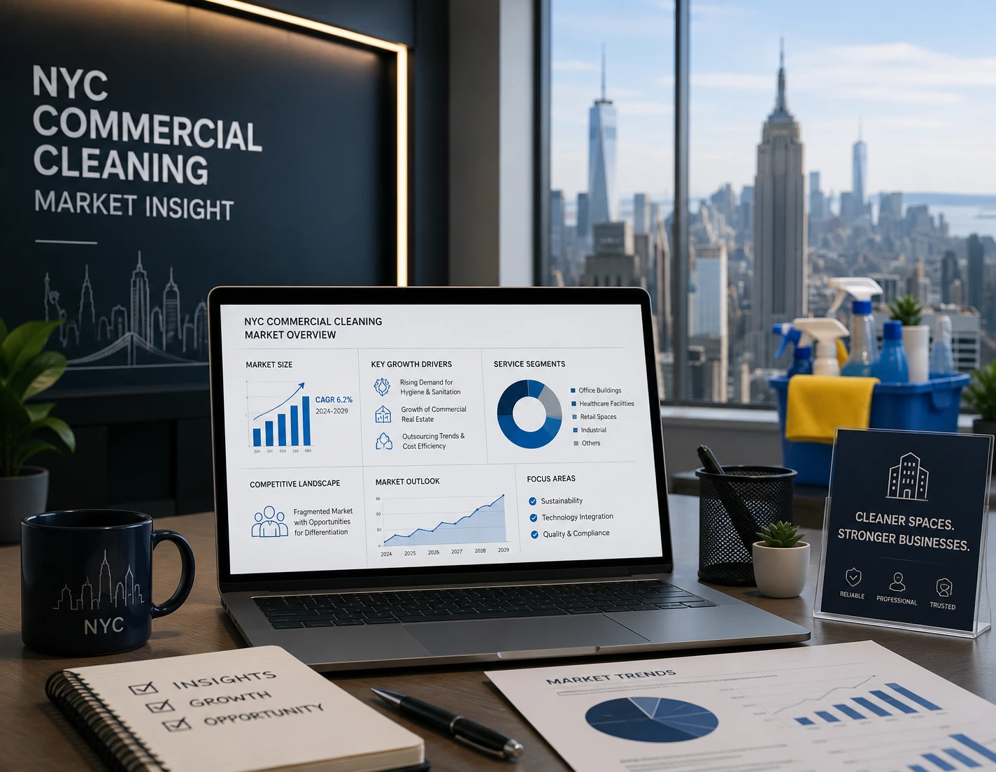 NYC office cleaning market trends and B2B growth strategy