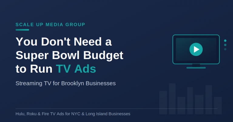 Streaming TV advertising for Brooklyn businesses without a big budget